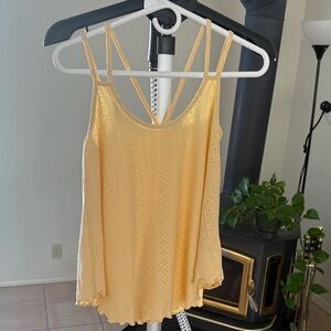 Women’s yellow tank top